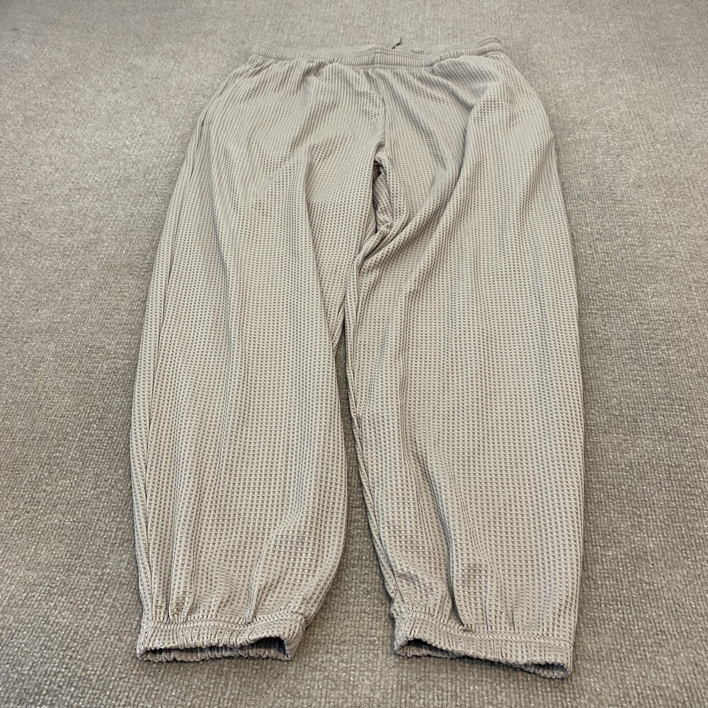 Under Armour Pants Mens Large Gray Waffle Jogger Elastic Waist Pockets
